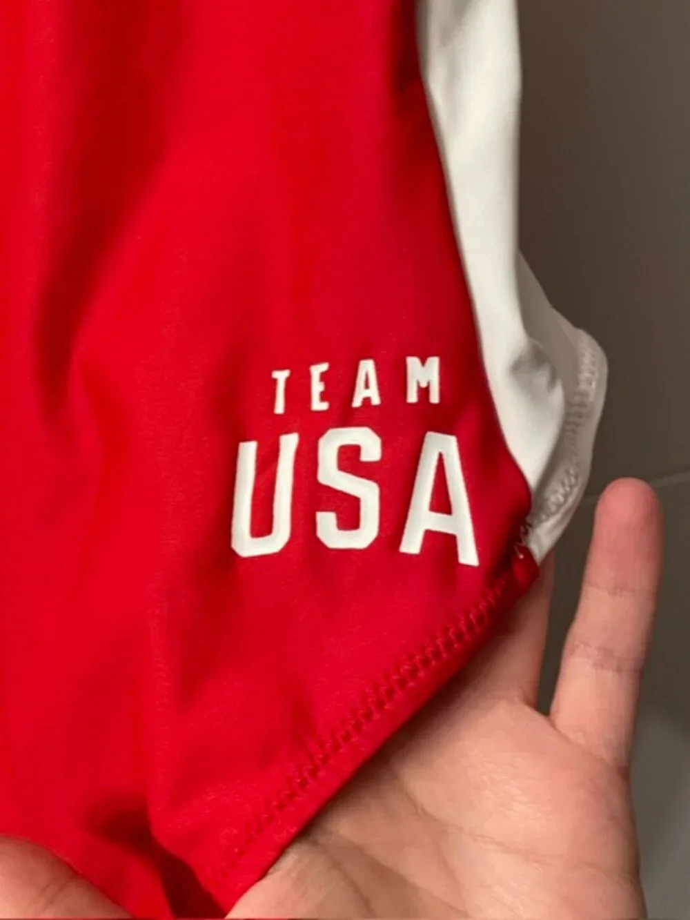 NWT Skims Olympic Team USA Scoop Neck One Piece Swimsuit Red Size Large